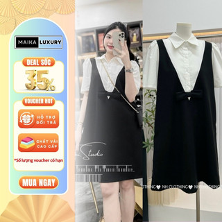 Váy Bầu Công Sở Mùa Hè Chất Vải Mát Phối Sơ Mi Cổ Đức Thời Trang Hàng Cao Cấp 2024 ZMA