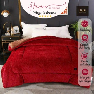 Chăn lông cừu cao cấp FUJI hàng xuất CHÂU ÂU HAVANA BEDDING kích thước lớn 2mx2m3 nặng 4.5kg siêu giữ nhiệt MSPMASM