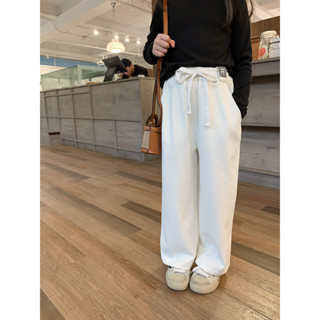 Quần dài bé gái chất nỉ bông cao cấp kiểu ống suông có dây rút phong cách Hàn Quốc, quần nỉ cho bé gái 3 – 9 tuổi