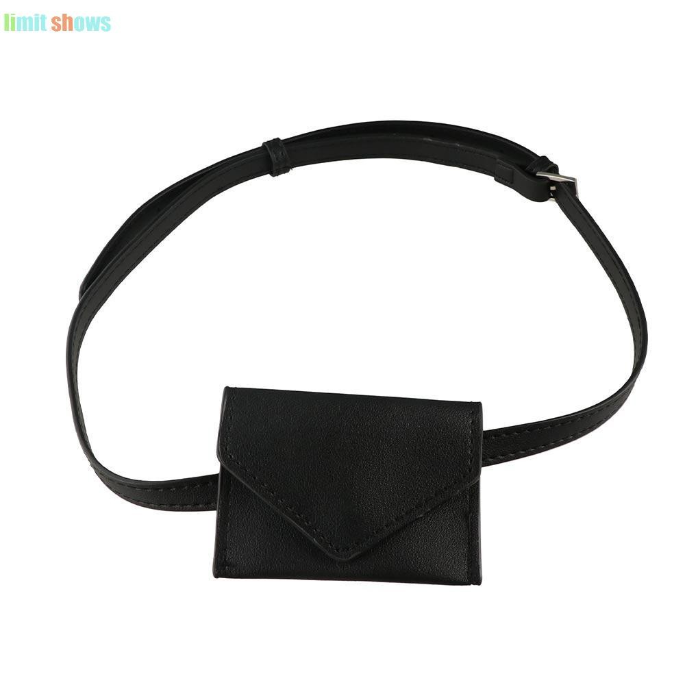 Giới HẠN HIỂN THỊ Túi thắt lưng nữ, Túi đựng thẻ màu trơn Túi đeo thắt lưng, Túi ly hợp Ins Phong cách Hàn Quốc Túi đựng thẻ nhỏ PU ngoài trời