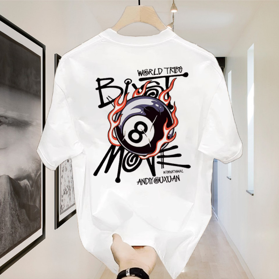 Áo Thun Outlets Stussy Hitam 8 Heavyweight  100% Cotton  T Shirt  Unisex Graphic Tee - Official Merc