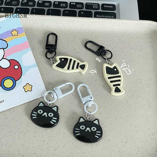 Bighsm Dễ Thương Cá Nhỏ Móc Khóa Sáng Tạo Hoạt Hình Mèo Con Pendent Túi Phụ Kiện Thời Trang Cho Túi Đôi Xe Quà Tặng Chìa Khóa Martijn