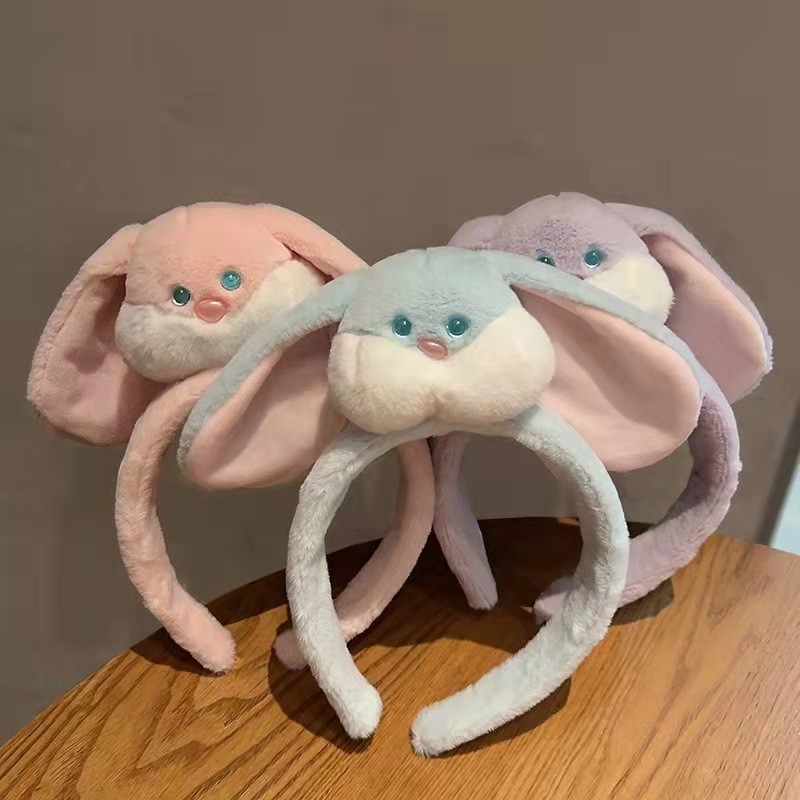 2024 Hoạt Hình Thỏ Sang Trọng Rửa Mặt Băng Đô Nữ Tai Thỏ Băng Đô