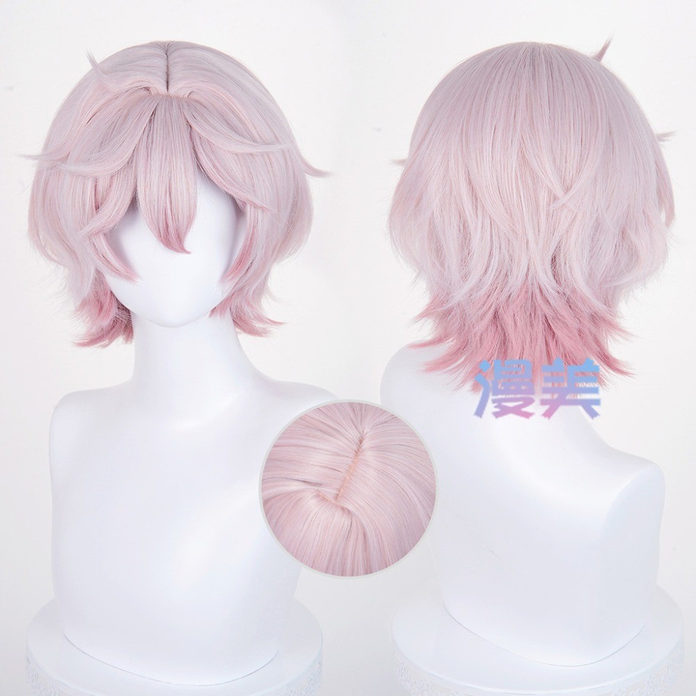 Genshin Impact Dahlia Cosplay Tóc Giả 30cm Chịu Nhiệt Tổng Hợp Tóc