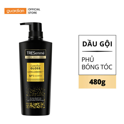 Dầu Gội Phủ Bóng 8X Chuẩn Salon Tresemmé Lamellar Gloss Lamellarbond 480Gr | Guardian Việt Nam