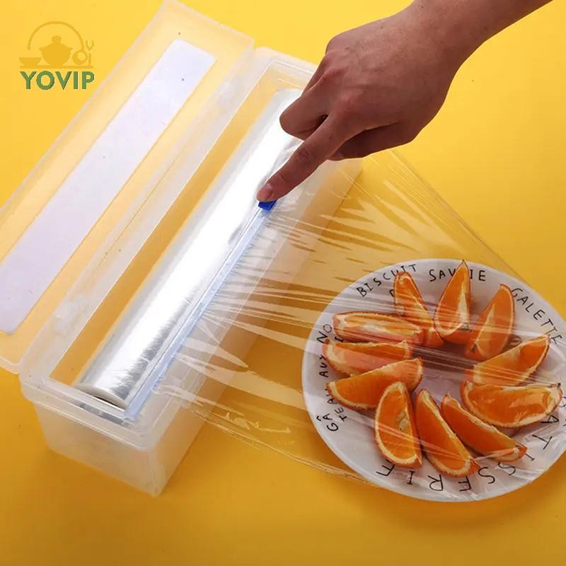 YOVIP Home Plastic Wrap Dispensers And Foil Film Cutter Food Bám Film Cutter Stretch Plastic Wrap Di