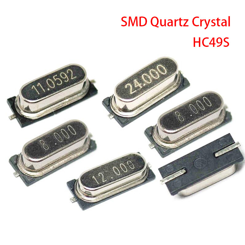 10 CHIẾC 4Mhz 6Mhz 8Mhz 12Mhz 16Mhz 20Mhz 24Mhz 4.000mhz 8,00 MHz SMD Thạch Anh Pha Lê Cộng Hưởng Bộ