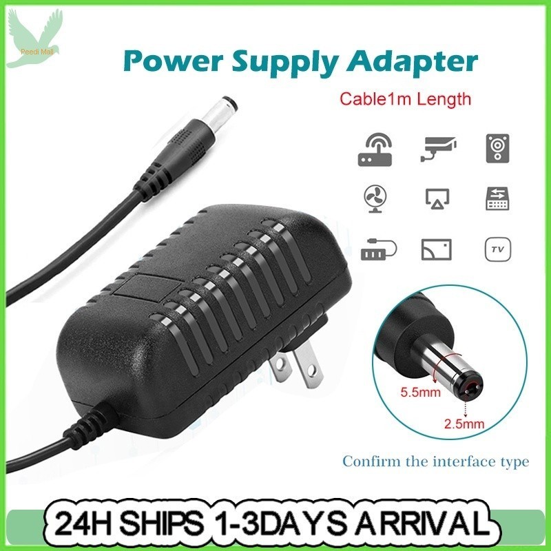 Nguồn Điện 12V AC DC Adapter 100-240V Cho CCTV Security / TV Plus / WIFI Router / DV