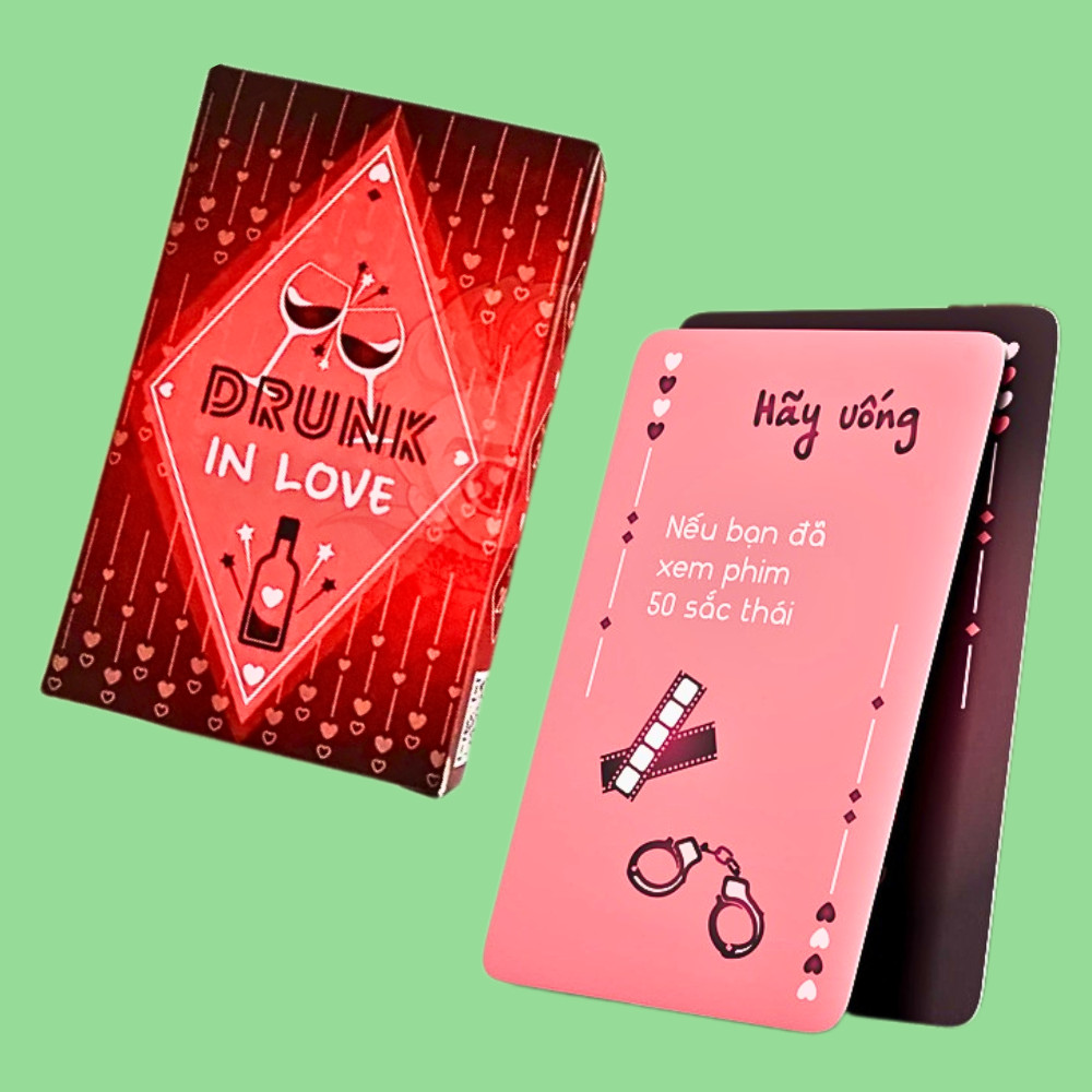 Bộ bài drunk in love khám phá người yêu trò chơi tình cảm boardgame lãng mạn cho các cặp đôi