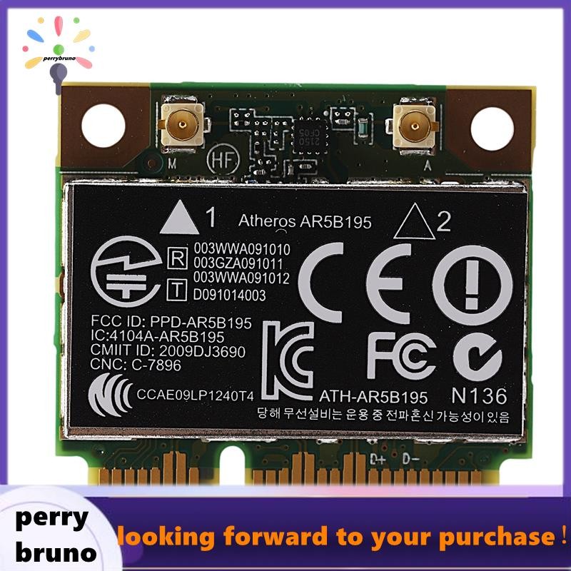 AR9285 AR5B195 150M + BT3.0 Thẻ không dây PCI-E nửa Mini SPS:593127-001 592775-001 cho 430 431 435 4