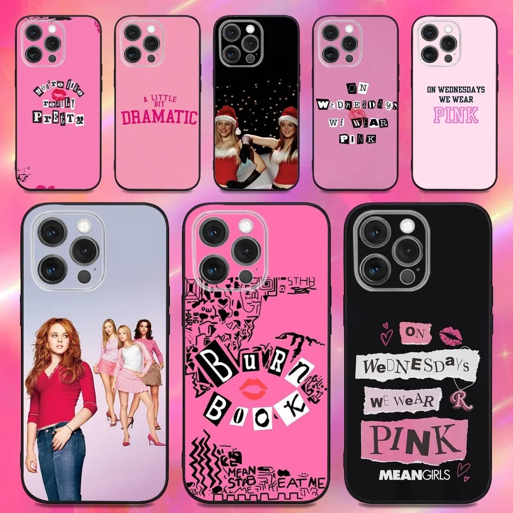 Ốp Điện Thoại TP-1 M-Mean G-Girls Burn Book Cho iPhone 16, 17,14,13,12,11, Pro, Max, Plus, X, XS, XR
