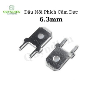 Đầu Nối Phích Cắm Đực Hai Chân 6.3mm - Linh Kiện Quỳnh Diễn