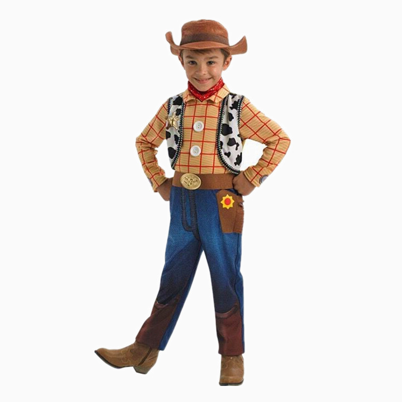 Trang phục cosplay Woody cho bé trai, phù hợp cho tiệc Halloween