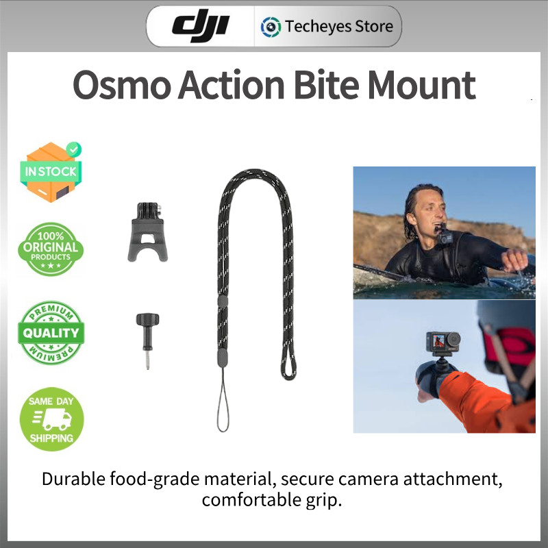 DJI Osmo Action Cắn Mount cho Camera Osmo Action 3 / Action 4 / Action 5 Pro