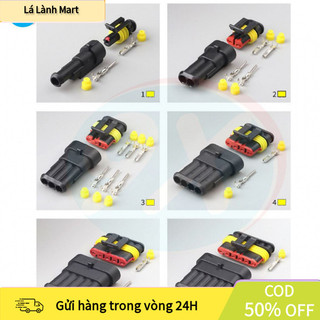 [COD] Đầu Nối AMP Chống Nước Dây Điện – Giắc Cắm Kín Dùng Chế Mạch Passing, Trợ Sáng Cho Xe Máy, Ô Tô