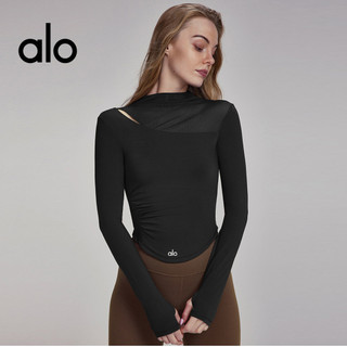  Alo Yoga Áo sơ mi tập yoga dài tay Aloha có áo ngực tích hợp - Thon gọn hơn khi chạy bộ và tập luyện mùa đông 
