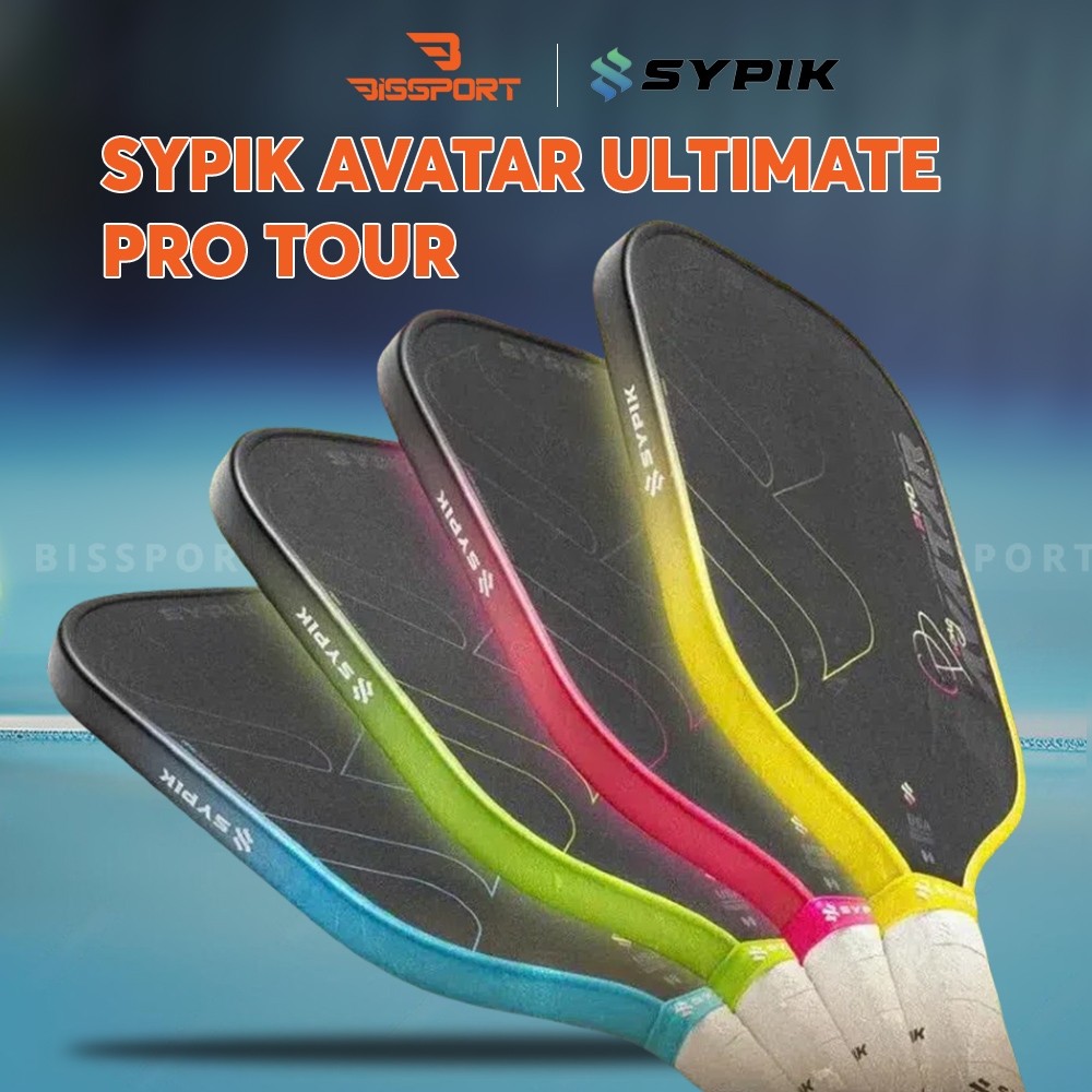 Vợt Pickleball Sypik Avatar 16mm Chính Hãng - Ổn Định - Kiểm Soát Đường Bóng - Mặt Carbon Fiber T700