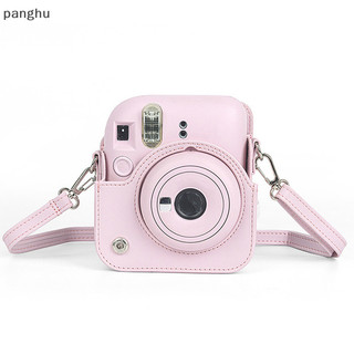 Dành cho instax mini 12 vỏ máy ảnh pu vỏ bảo vệ túi trave có dây đeo vai