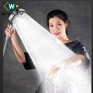 Đầu vòi hoa sen WAPKTY, có bộ lọc Phụ kiện phòng tắm bảng điều khiển lớn 13CM, Massage nước áp suất cao vuông 3 chế độ thay thế vòi hoa sen đa năng