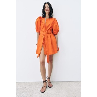 Đầm ngắn tay phồng phong cách châu Âu và Mỹ mới mùa hè 8152280