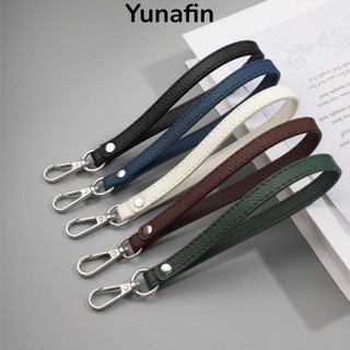 Túi YUNAFIN Dây đeo cổ tay, Dây đeo túi màu trơn bằng da PU, Phụ kiện túi xách thay thế mềm mại đơn giản