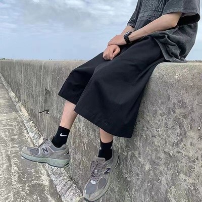 Quần Short Nam Rời Thường Ngày Mùa Hè Nhật Bản Ins Thời Trang Màu Trơn BEFOYI ZYQ435