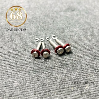 ￼Cặp chốt xỏ gác chân inox 304 kèm long đền kitaco gắn cho các dòng xe Hon Ya