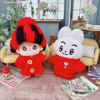 Mũ dệt kim búp bê AUBREYB Labubububu, Quần áo búp bê DIY Mũ búp bê Cotton 15cm, Mũ dệt kim dễ thương thời trang Áo len búp bê sang trọng Mini Đồ chơi trẻ em bé gái