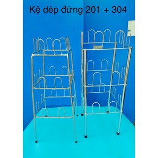 Kệ dép treo, phơi dép inox 304 vũ khải- phúc hưng phát sg size nhỏ 201, size lớn 304 c75xr26xd26