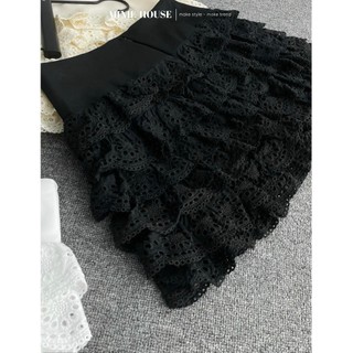 Chân váy ren lỗ tầng 7128.