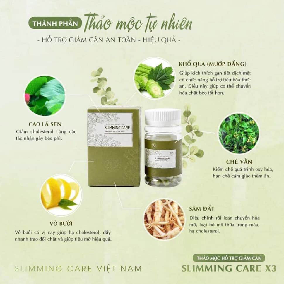 Trà Thảo Mộc Giảm Cân Slimming Care X3 Giúp Đào Thải Mỡ Thừa, Giảm Cân Nhanh Chóng { CHÍNH HÃNG}