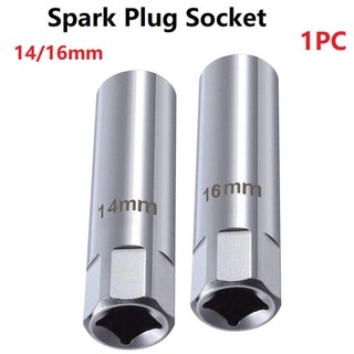 ⭐LOVE⭐ Spark Plug Socket Chrome Vanadium Steel Removal Tool Silver Sleeve Socket 1pcs