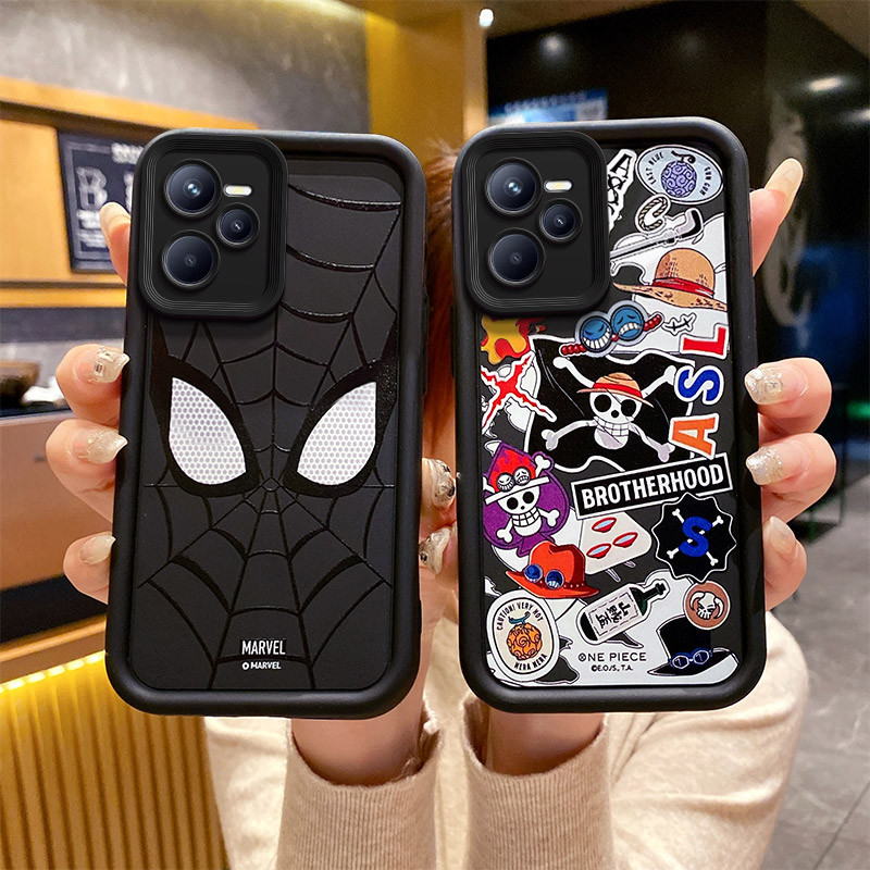 ốp lưng realme c35 Ốp điện thoại One Piece Spider-Man cho vỏ realme c35 dễ thương
