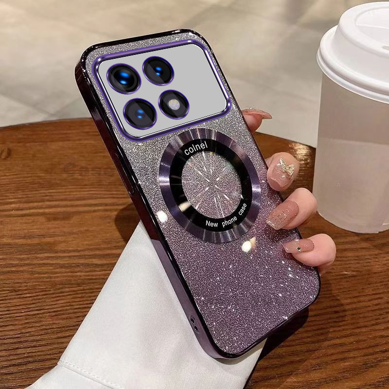 Dành Cho POCO X6 PRO F6 PRO Redmi K70 K70E K70 PRO ULTRA Vỏ Mềm Trong Suốt Chống Sốc Mạ Điện Vỏ Điện Thoại Di Động Bao Gồm Tất Cả Cạnh Chống Rơi Vỏ Mềm