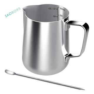Bình tạo bọt sữa 350Ml Bình sữa bằng thép không gỉ Bình sữa tạo bọt Bình sữa cho máy pha cà phê