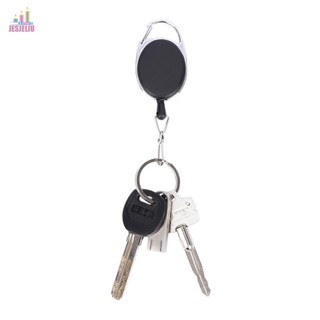 Huy Hiệu Cuộn Hợp Kim Kẽm Thu Hút Giữ Dây Xích Kẹp ABS ID Dây Thắt Lưng giật Móc Khóa Huy Hiệu Giá Đỡ