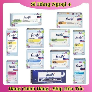 [CÓ CHE TÊN] Tampon - Băng vệ sinh Tampon Facelle đầy đủ size chuẩn Đức- DATE MỚI ĐỦ BILL