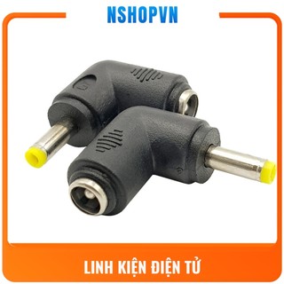Đầu chuyển đổi dc 5.5x2.1mm sang dc 4.0x1.7mm vuông góc
