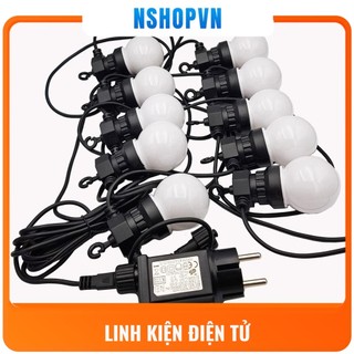 Dây đèn LED G50 loại Bóng trong - Bóng đục ánh sáng trắng ấm dài 5m - 10 bóng / 10m - 20 bóng