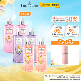 Combo 2 Sữa tắm dưỡng da thiên nhiên Enchanteur Naturelle ( 510g x 2 )