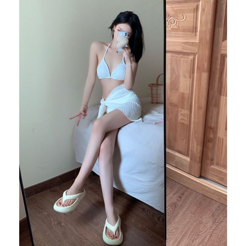 RICH-THEY Bộ Bikini Bộ Đồ Bơi Ba Mảnh Phối Ren Thời Trang Gợi Cảm Cho Nữ | BigBuy360 - bigbuy360.vn