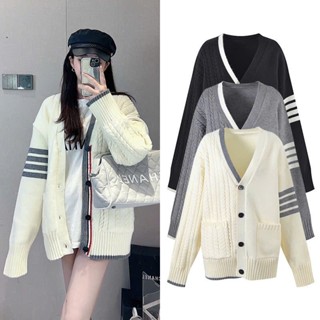 Áo khoác len cardigan , áo khoác len nữ sọc tay form rộng vải len thừng QCCC loại 1 phong cách Hàn Quốc không xù _RuBy