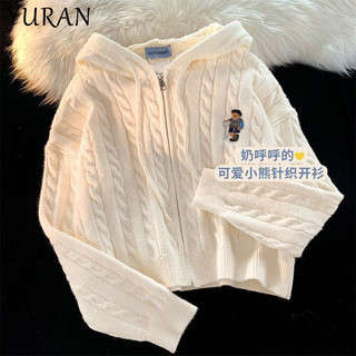 YURAN áo len cardigan áo khoác cardigan Trendy Stylish Xu hướng Minimalist WMJ2490TDA 37Z240914