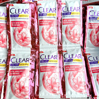 10 gói Dầu Gội Clear Thái Lan Hương Hoa Anh Đào Thơm Mát