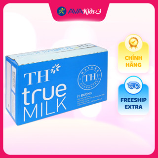 Thùng 48 hộp sữa tươi tiệt trùng TH true MILK ít đường 180 ml (từ 1 tuổi)