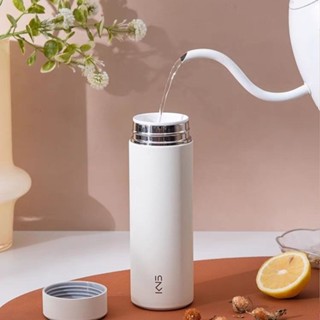  【LUCKY Cốc giữ nhiệt bằng sứ thật tách trà và nước lớp lót hoàn toàn bằng gốm inox 304 ấm đun nước giữ nhiệt tách trà di động cốc 380ml 