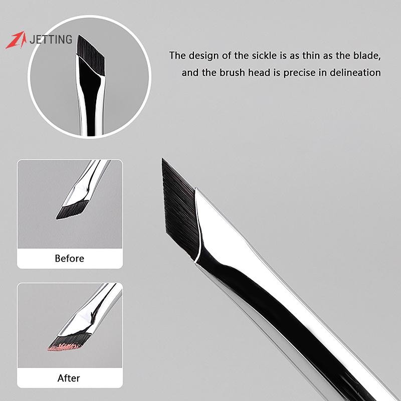 Jetting Blade Eyeliner Brush Ultra Thin Fine Angle Flat Eyebrow Brush Under Eyes Place Makeup Brush 