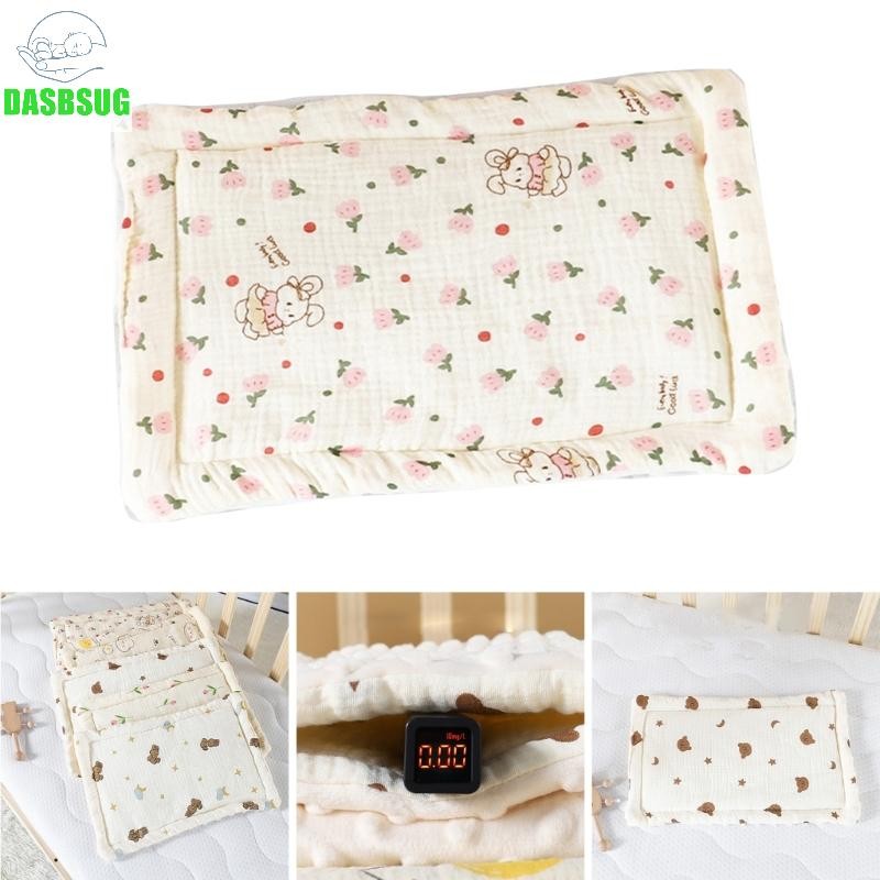 Soft Breathable Cotton Baby Pillow Ergonomic Infant Pillow for Comfortable Rest