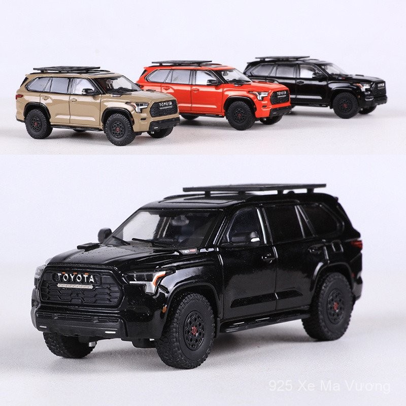 GCD 1:64 Toyota Sequoia SUV Xe địa hình mô phỏng hợp kim Xe Mô Hình Bộ sưu tập LIJZ