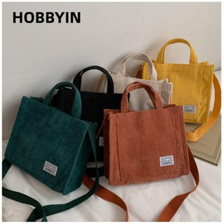 HOBBYIN Túi Đeo Chéo Vai Có Khóa Kéo Chất Liệu Cotton Và Vải Bố Thân Thiện Với Môi Trường Cho Nữ